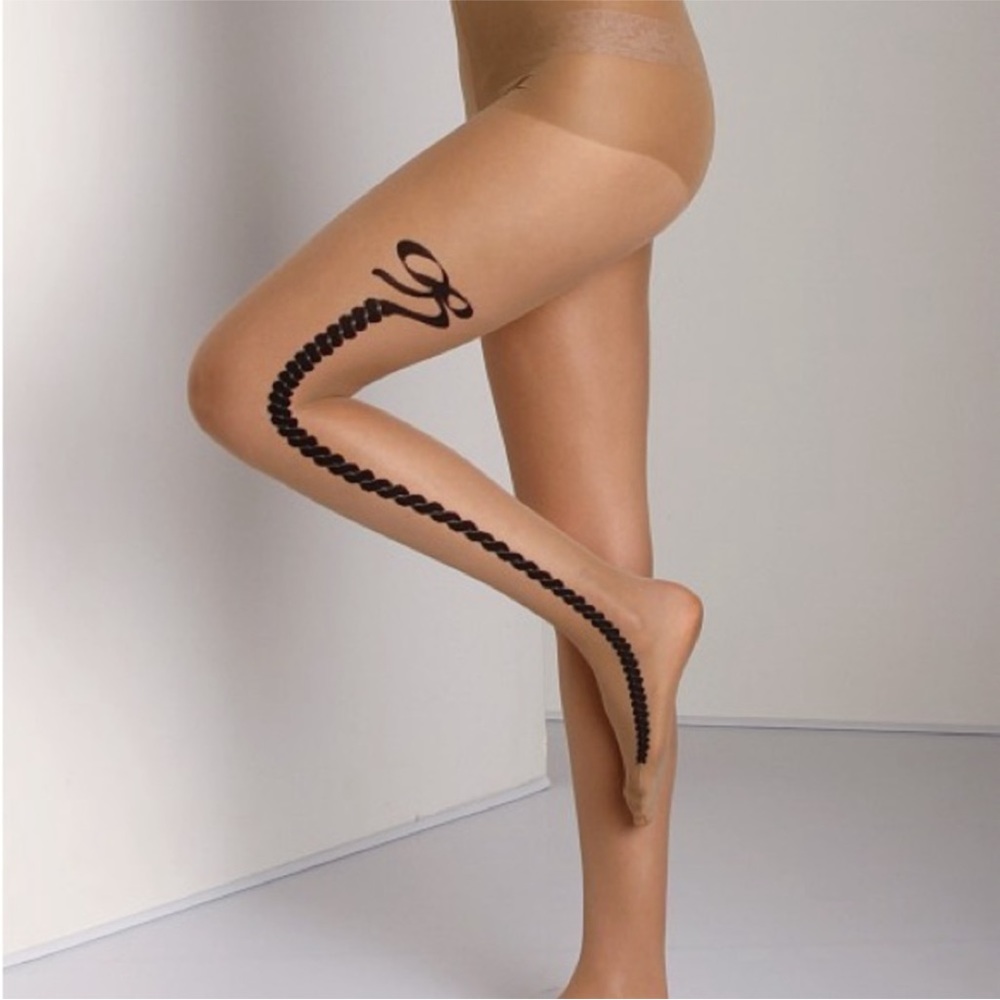 Pretty Polly Side Seam Bow Tights
